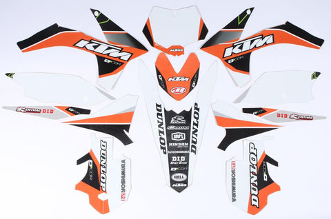 Ktm Raceline Graphics Complete Kit (white)