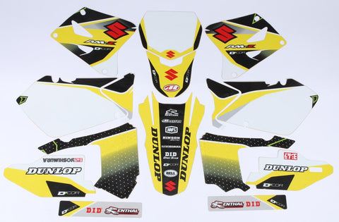 Suzuki Raceline Graphics Complete Kit (white)