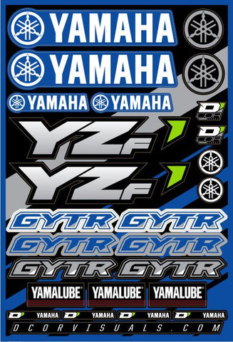 Decal Sheet Yamaha Yzf
