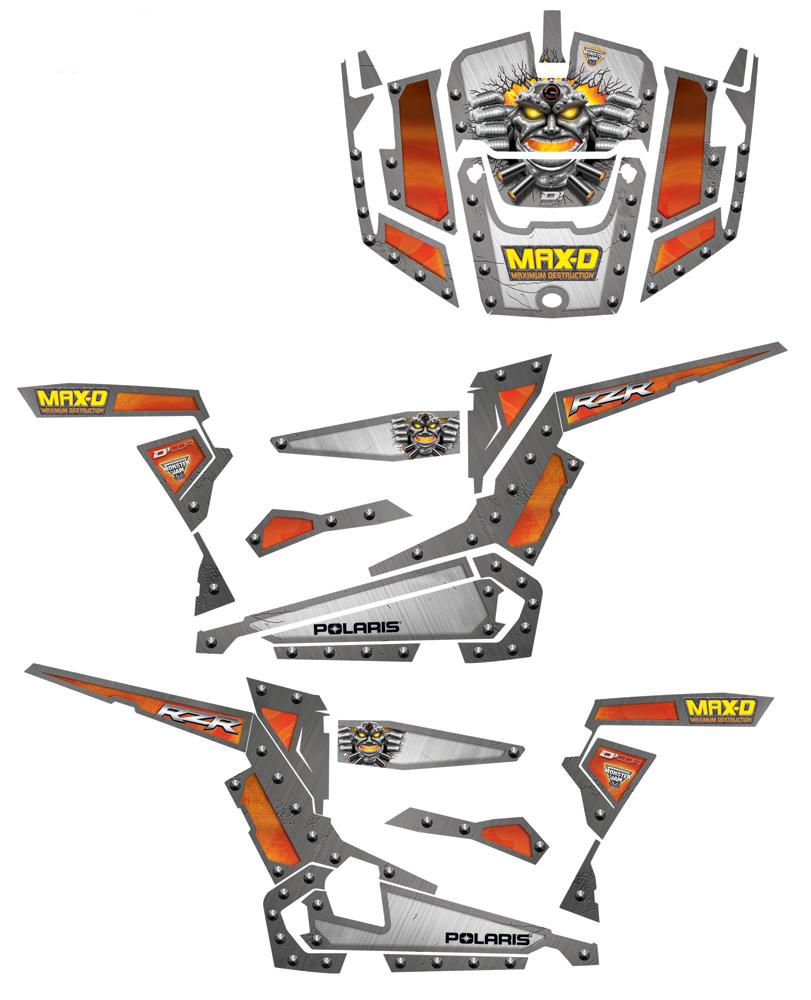 Graphics Kit Max-d Pol 2 Door Rzr2 Xp900`15-16-xp1000`14-16