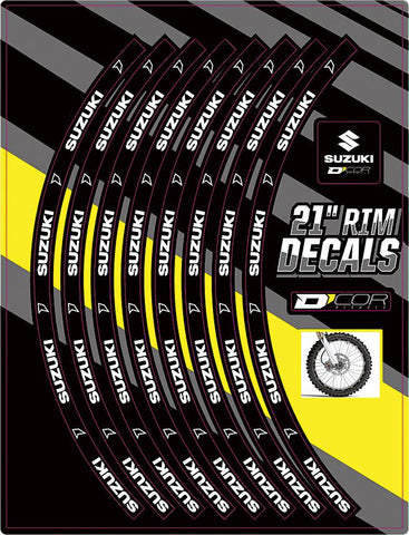 Rim Decals 21" Suzuki Logo Front