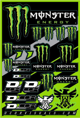 Decal Sheet Monster Energy