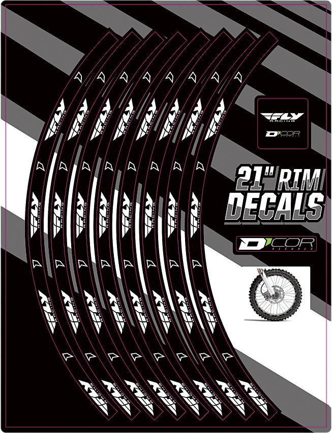 Rim Decals 21" Fly Logo Front
