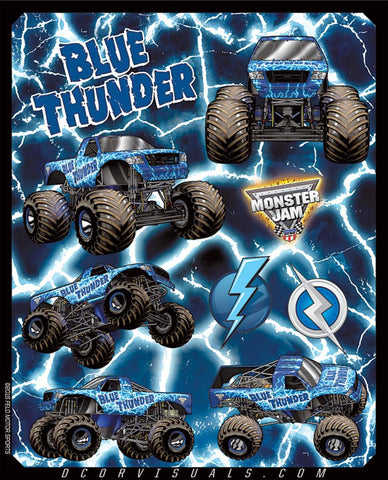 Monster Jam Decal Sheet