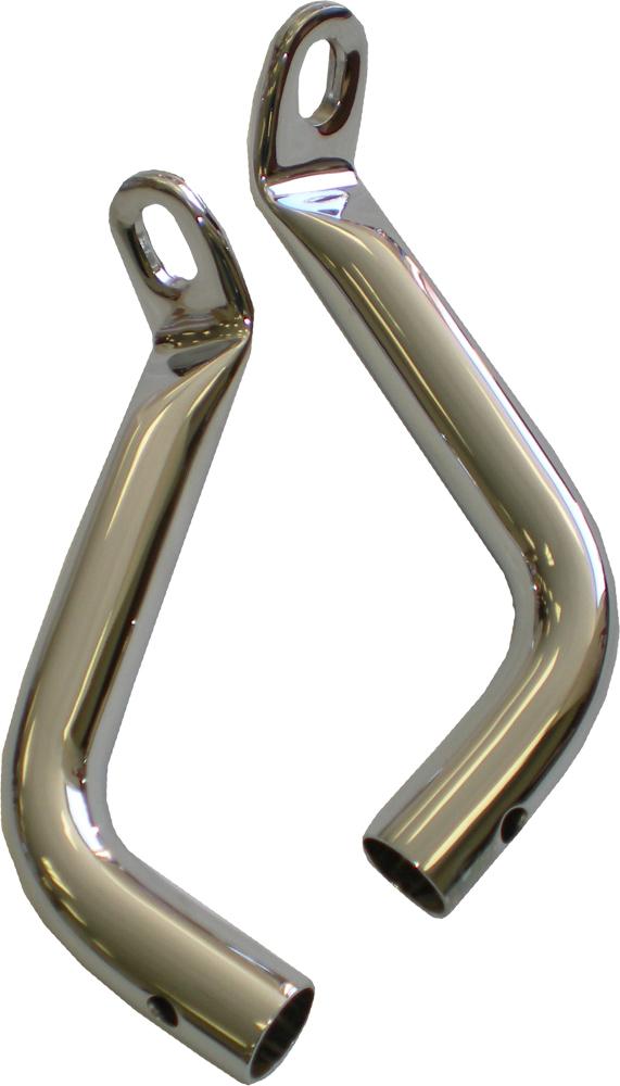 Saddlebag Support Brackets Chrome Long
