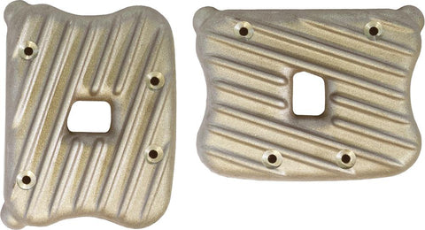 Ribbed Rocker Covers Raw (pair)