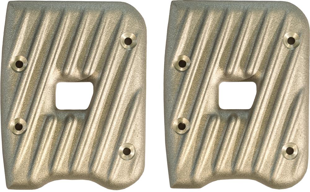 Ribbed Rocker Covers Raw (pair)