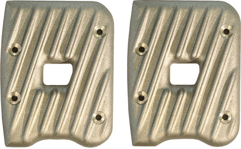 Ribbed Rocker Covers Raw (pair)