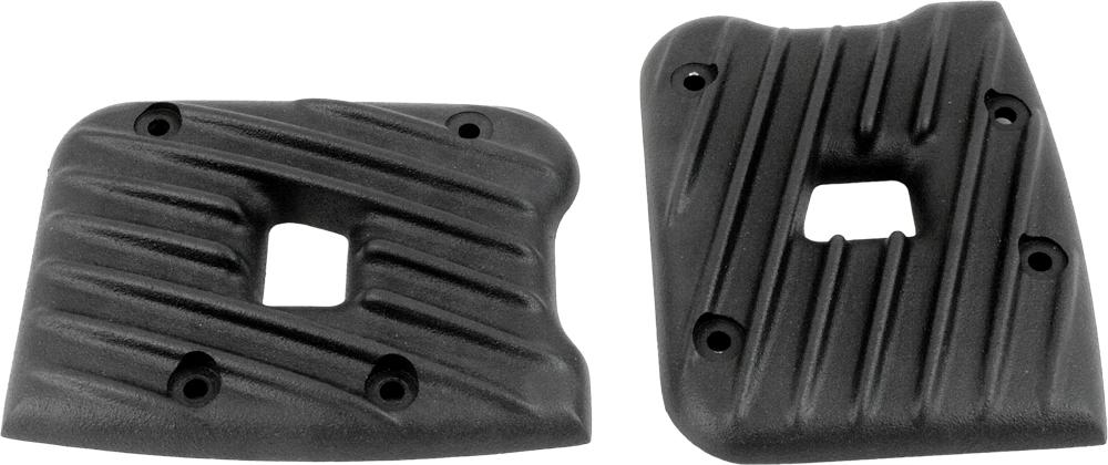 Ribbed Rocker Covers Black (pair)