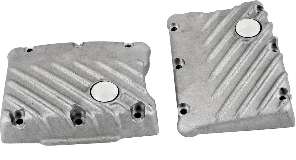 Ribbed Rocker Covers Raw (pair)