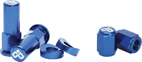 Rim Lock Nut & Valve Cap Kit B Lue