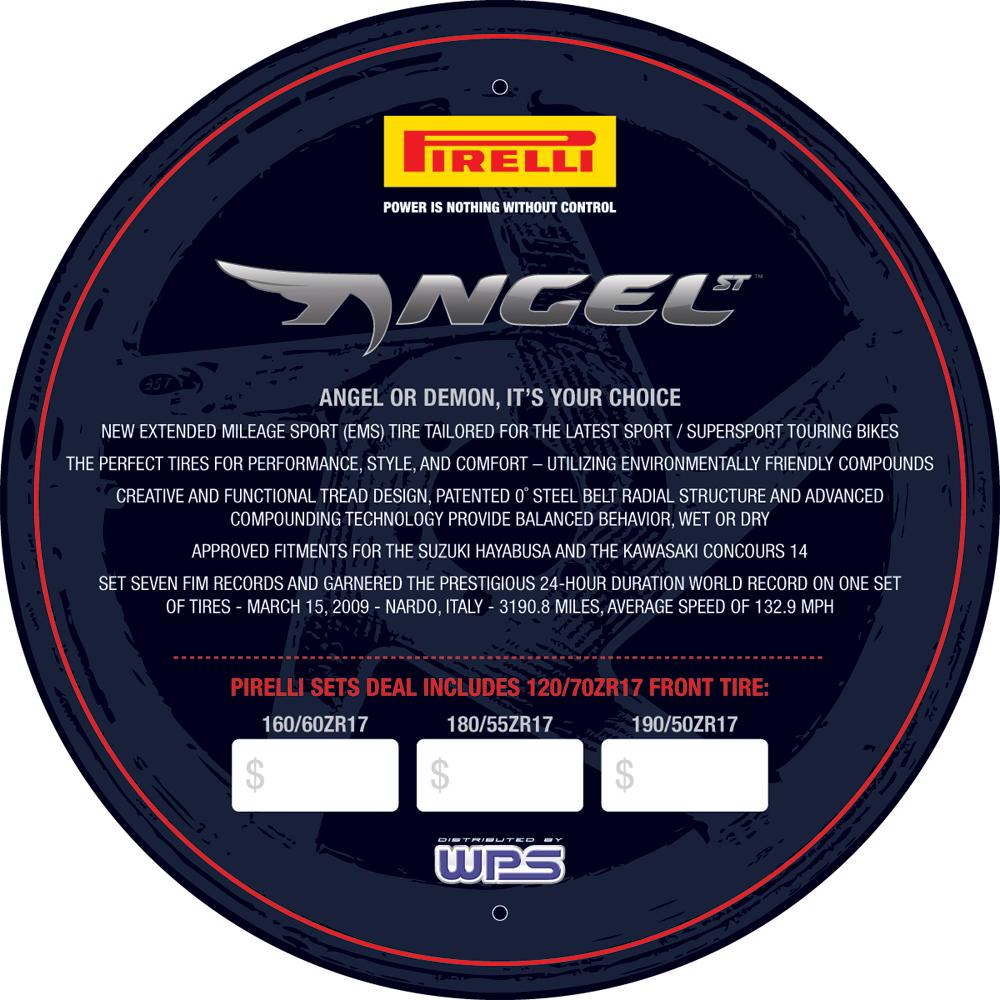 Tire Insert Display Sign Angel