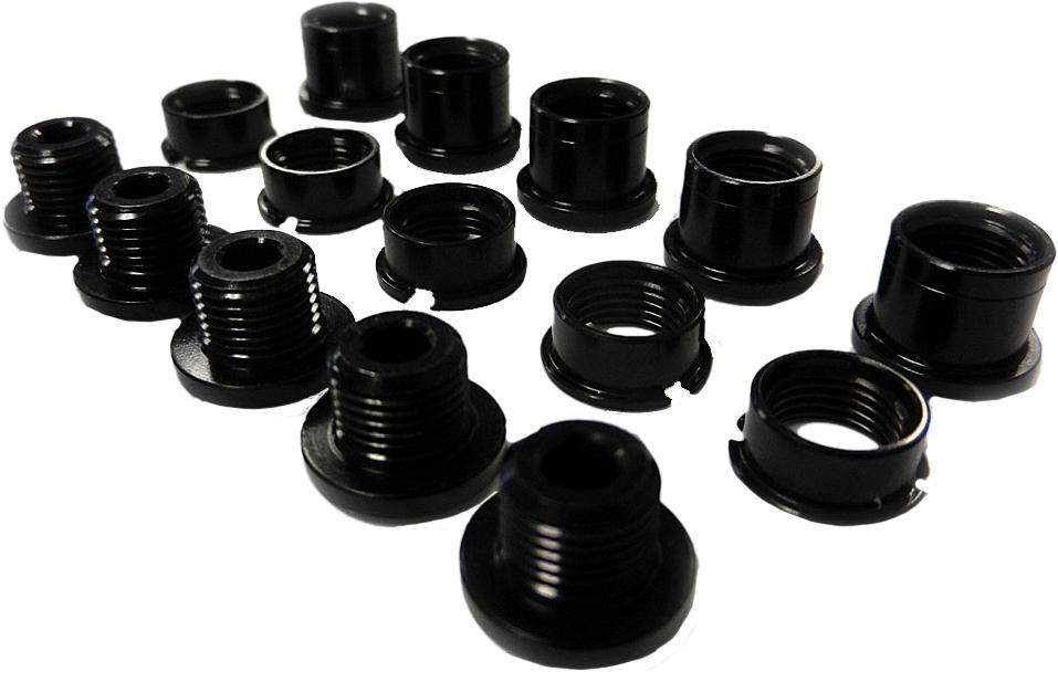 Alloy Chainring Bolts Red 4-6.4mm
