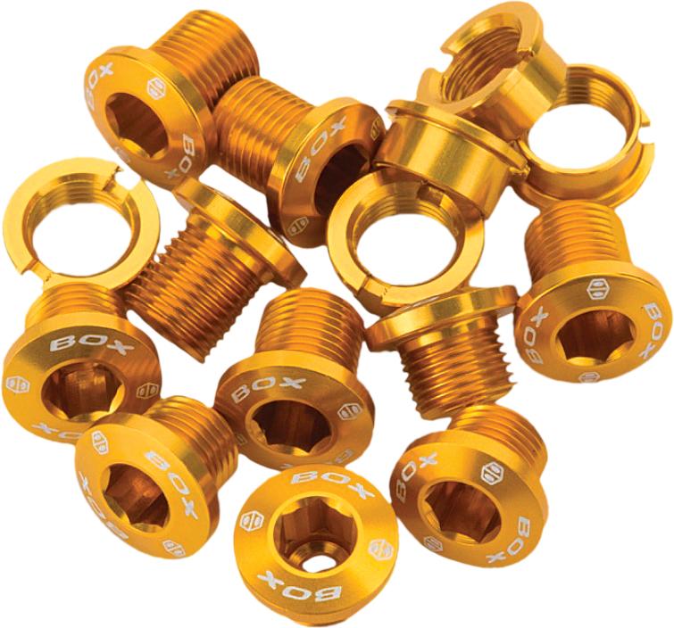 Alloy Chain Ring Bolt Gold 15pc Set