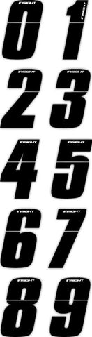 3" Digit Black #6 10-pk