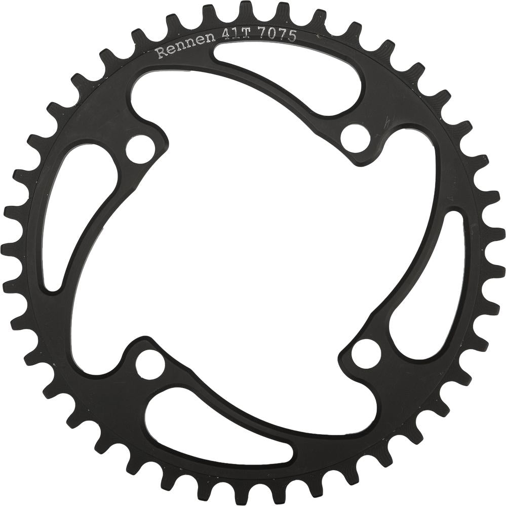 4-Bolt Decimal Chainring Black 44.7T