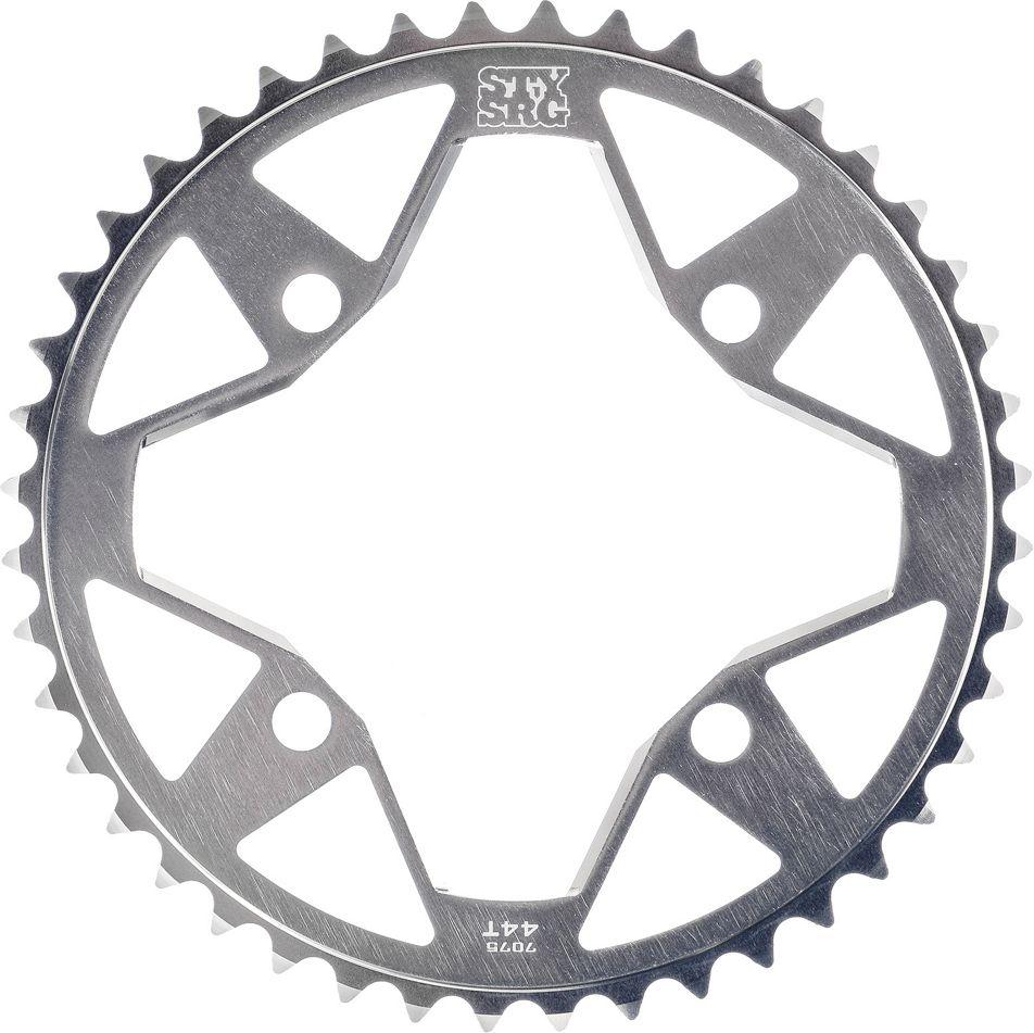 7075 Alloy 4-Bolt Chainring Polished 43T