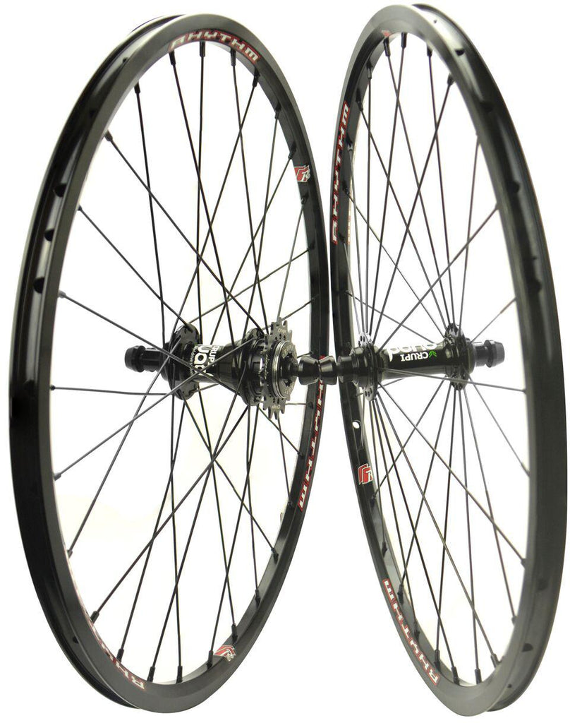 Crupi Mini 24x1-1-8" Wheel Blk Quad Hub W- 16 Cog