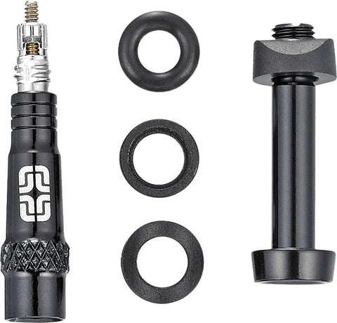 Set 2 Alum Tubless Valves Blk