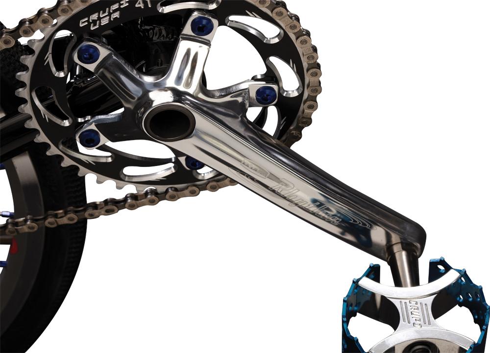Expert 2-Piece Alloy Crank Set Polished 155Mm