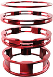 Zero Headset Spacers Red 1" 5/Pk