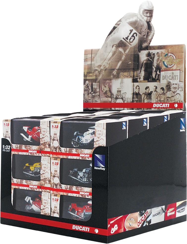 Die-cast Replica 24-pc Duc Asstd W-display 1:32