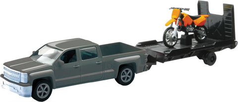 Die-cast Replica Chevy Trk W-trlr Orange
