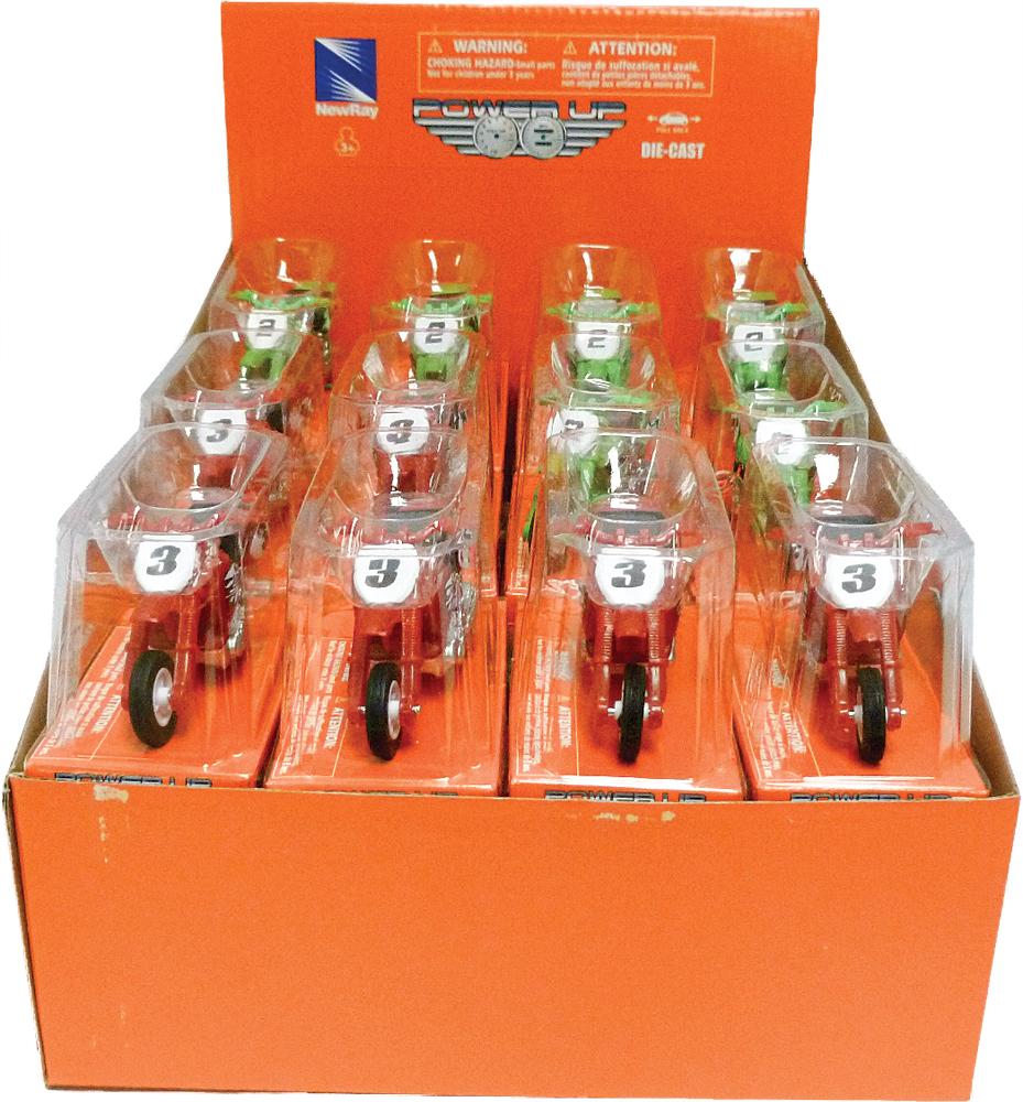 Pull-back Mini Bikes 24-pk