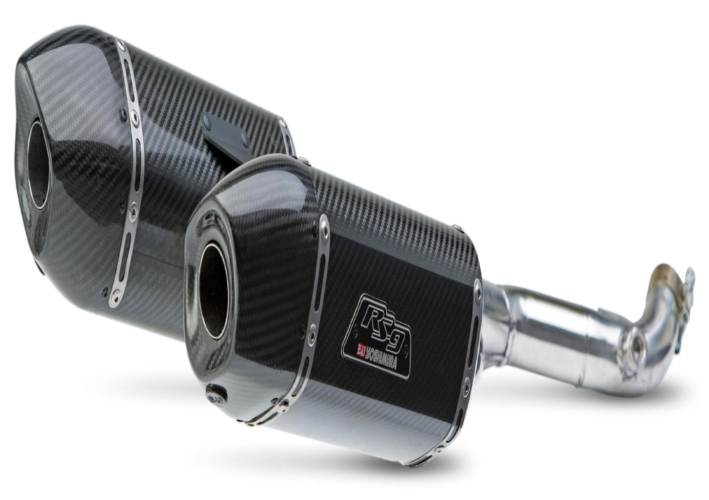 Race Dual Rs-9 Slip-on Exhaust Ss-cf-cf