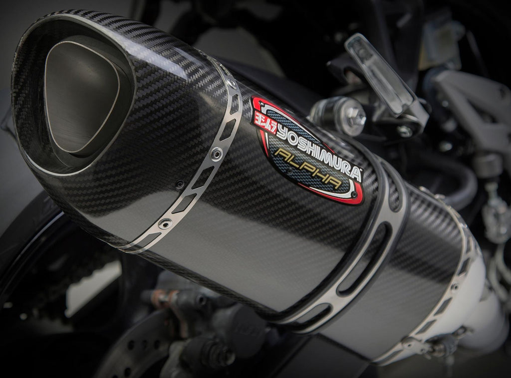 Signature Alpha Slip-on Exhaust Ss-cf-cf