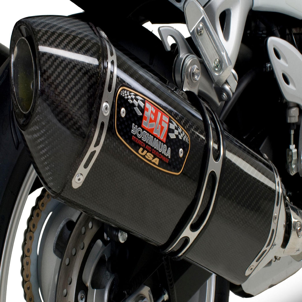 Street Dual R-77 Slip-on Exhaust Ss-cf-cf
